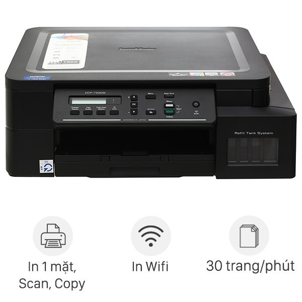 Nạp Thay Bơm Mực Máy in Brother DCP-T520W Wifi Tận Nơi Tại Nhà Tphcm